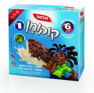 קוקומן חטיף דגנים בטעם שוקולד עם קרם חלב