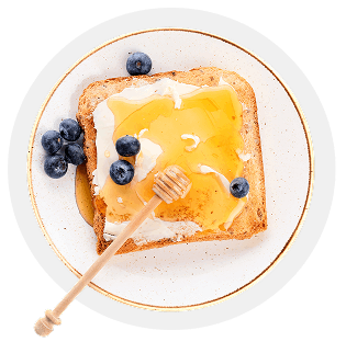 כריך טחינה ודבש